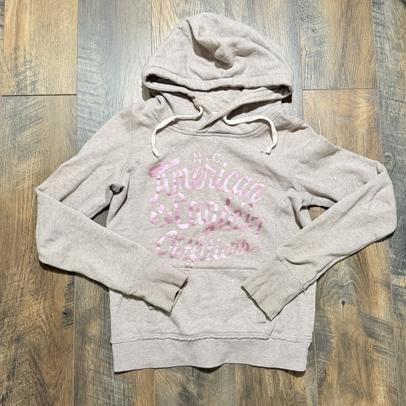 Girls Junior American Eagle Outfitters hoodie sweater in Gray - Picture 6 of 6